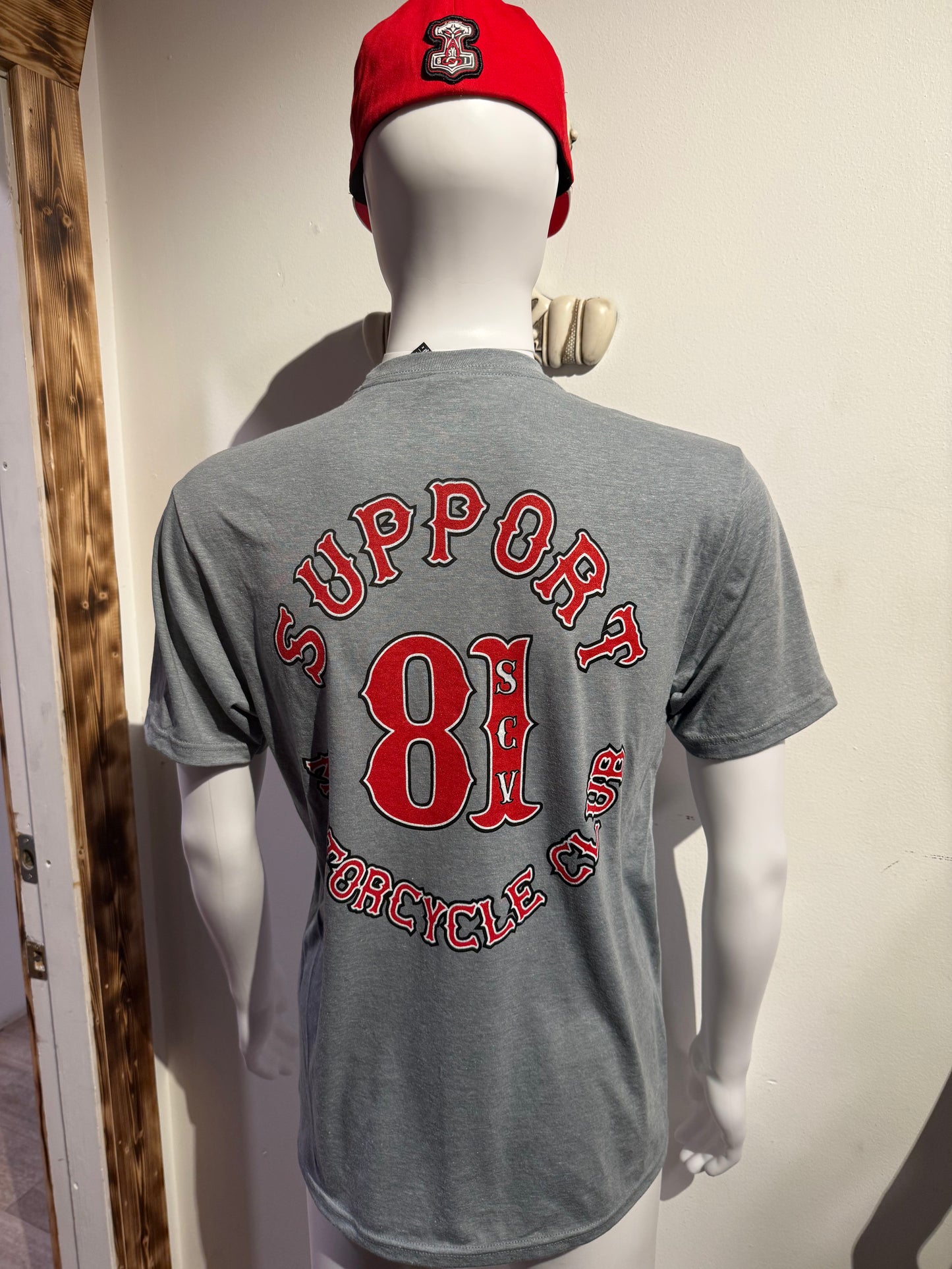 # 1 Support 81 gray T shirt