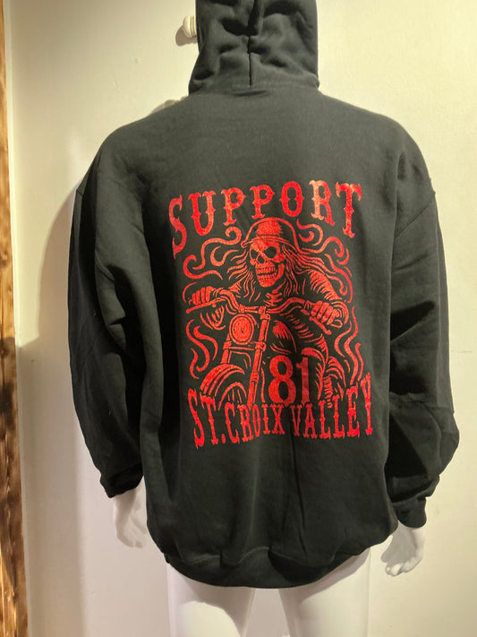 # 64 Skull Ryder hoodie